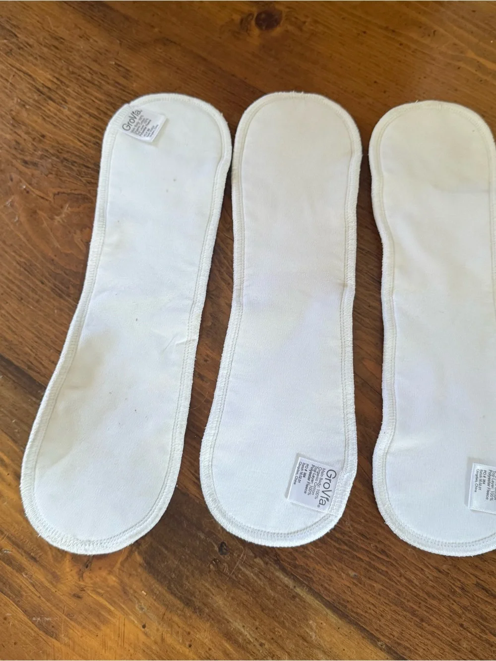 Set of 3 GroVia Thin Doubler Soaker Pads for Cloth Diapers